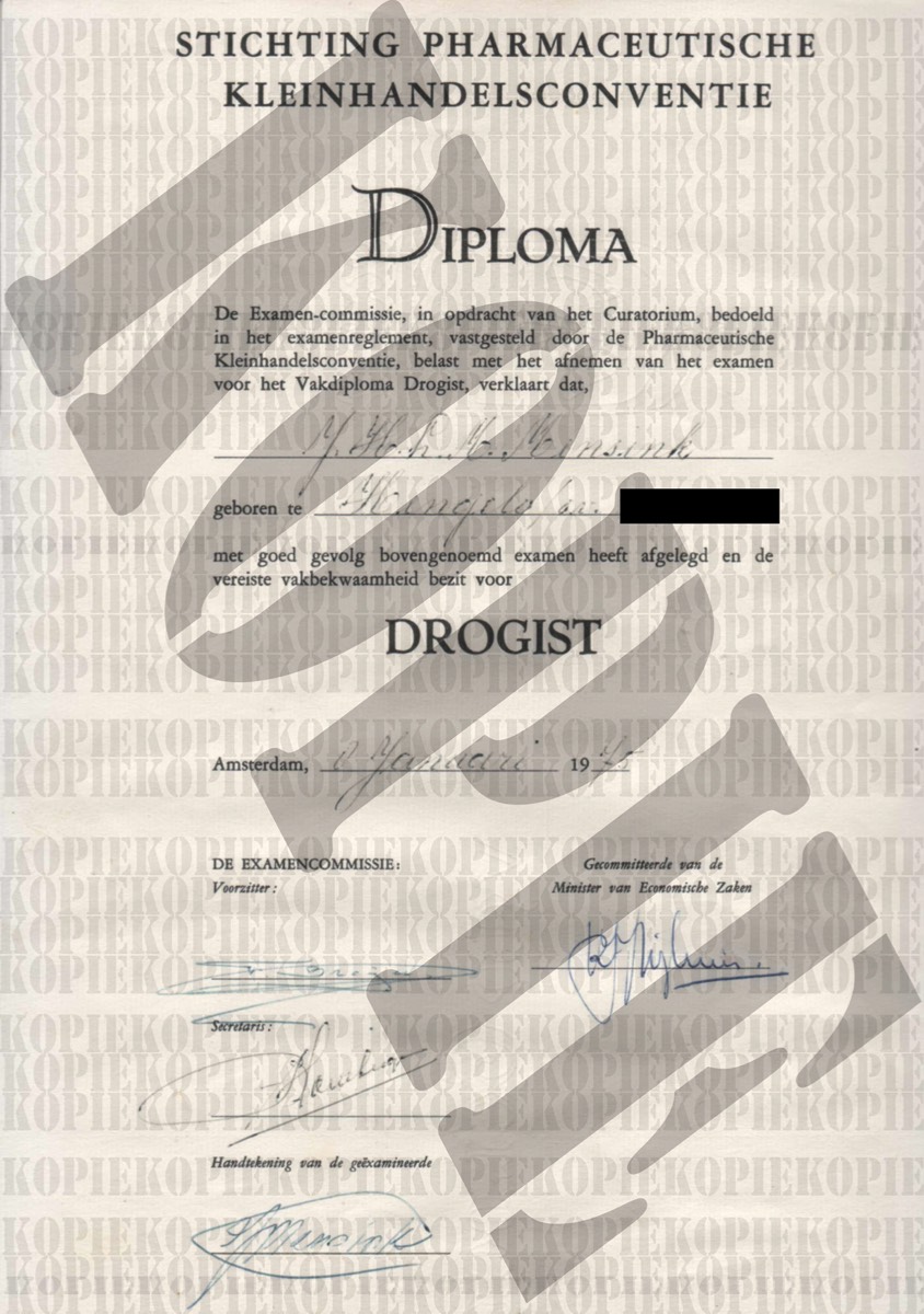 Diploma Drogist